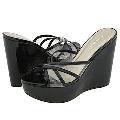 Nine West Gardiner Clear/Black Vinyl