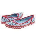 Irregular Choice Naughty-Cal Blue Print Canvas