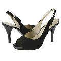 AK Anne Klein Women's Amber Black Suede Heels
