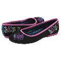 Kitson Hem Black Canvas/Pink Embroidery Trim