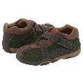 Stride Rite Max H&L Stage 3 (Infant/Toddler) Dk. Brown/Forrest Fullgrain Leather/Suede