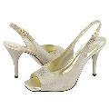 AK Anne Klein Amber Ivory/Platinum Leather