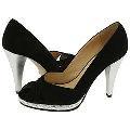 KORS Michael Kors Beau Black Suede/Silver Metallic
