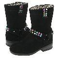 Nina Kids Shindig (Toddler/Youth) Black Suede