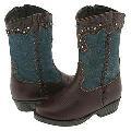 KORS Michael Kors Kids Miss Tillie (Toddler) Denim And Brown