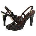 BCBG Max Azria Lelen Black Patent/Brown Leather