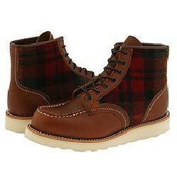 Red Wing Shoes Lumberjack Original Leather With Woolrich Fabric