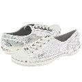 BCBGirls Joice White/Silver Rubber/Snake