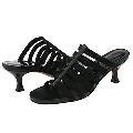 Donald J Pliner Betka Black Mesh Elastic/Black Antique Patent