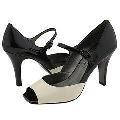 Circa Joan & David Trudy Black/Ivory Patent