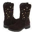 Nina Kids Two Step Cowgirl Boot (Toddler/Youth Fudge suede