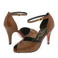 Nina Donata-SX Dark Brown/Light Brown Embossed Shiny Snake