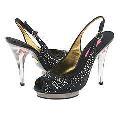 Betsey Johnson Hayden Black Satin