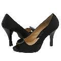 MICHAEL Michael Kors Jewel Open Toe Black Satin