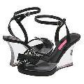 Betsey Johnson Sailor Black Satin(Size 6.5 M)