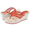 BCBGirls Rylie Brite Orange Diamond Mesh / Brite Orange Patent
