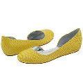 DKNY Brianna Yellow Patent Python
