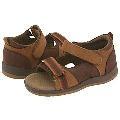 Jumping Jacks Playtime (Infant/Toddler) Dark Brown Nubuck W/Medium Brown & Burnt Orange Trim