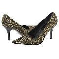 Via Spiga Navigate Gold Lame Pump