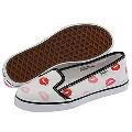 Vans Kids KVD (Toddler/Youth) Multi Lips True White/Fandango Pink