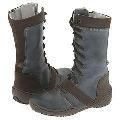 Braqeez Kids Eboni (Toddler/Youth) Granite/Mocca Leather