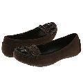 Naturalizer Roberts Oxford Brown Suede Flats