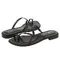 Donald J Pliner Geela Black Antique Patent Size 7 Sandals (Open Box)