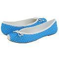 Jessica Simpson Leve Neon Blue/White Small Dot Fabric
