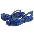 Irregular Choice Spangle Wangle Blue Metallic Leather