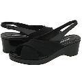 Donald J Pliner Kiwa2 Black Mesh Elastic/Black Antique Patent