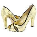 Pura Lopez Zam223 Metallic Gold/Black Patent