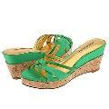 Charles David Confetti Green Satin