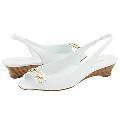 AK Anne Klein Hasna White Leather