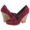 Two Lips Bernice Burgundy Suede