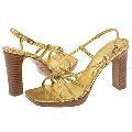 Via Spiga Tripod Gold Metallic Python