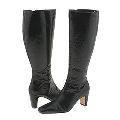 Annie Junipar Black Snake Leather(Size 7 WW (E))