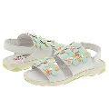 Cherie Kids 654 (Toddler) White With Multi Color Flowers (Avorio)