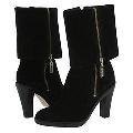 KORS Michael Kors Kyle Black Bronx Suede Boots