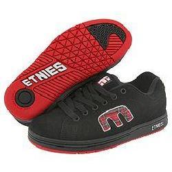 Etnies Callicut Black/Black/Red (Size 5 B - Medium) Shoes