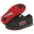 Etnies Callicut Black/Black/Red (Size 5 B - Medium) Shoes