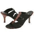 Donald J Pliner Jass Black Mesh Elastic/Tortoise Patent