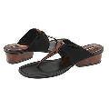 Donald J Pliner Dia Tortoise Patent/Black Mesh Elastic