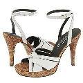 Donald J Pliner Calia White Shine Nappa/Congo Raffia