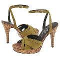 Donald J Pliner Calia Khaki Suede/Sand Congo Raffia
