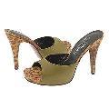Donald J Pliner Chy Khaki Shine Nappa/Sand Congo Raffia