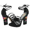 J Lo Flutter Black Satin