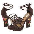 J Lo Flutter Brown Satin