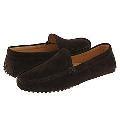 Ralph Lauren Collection Como Suede Dark Brown Suede