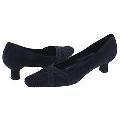Vaneli Ranit Navy Suede W/Mtch Elastic