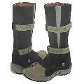 Braqeez Kids Ebril (Toddler/Youth) Black Greasy Suede